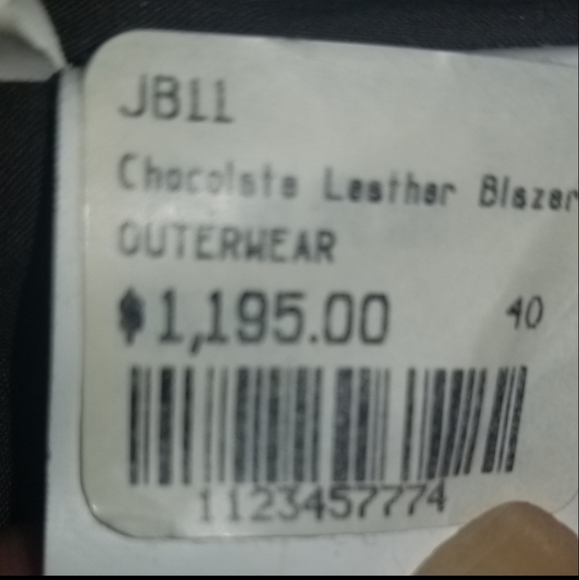 CHOCOLATE BUTTER SOFT LEATHER JACKET-VINTAGE - Picture 8 of 8